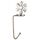 2 PCS D1013 Gancio decorativo natalizio Gancio di Natale del fumetto, spec: fiocco di neve d'argento