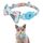 Pet Tracker Collar Insert Buckle Bow Collar per AirTag (Blu Luminoso)