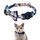 Pet Tracker Collar Insert Buckle Bow Collar per AirTag (Deep Blue)