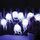 Halloween LED Bianco Filato Teschio Fantasma Festival Horror Atmosfera Luci decorative, Stile: 2,5 m 10 luci (bianco)