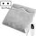 Scaldapiedi elettrico da 60 W per donna, uomo, coperta riscaldante, spina europea, 230 V (grigio argento)