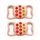 2 pezzi di copertura in silicone per collare per animali domestici traforati a contrasto per AirTag (rosa colorato) 2 pezzi di copertura in silicone per collare per animali domestici traforati a contrasto per AirTag (rosa colorato)