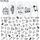 10 PCS Cartoon Heart Letters Comic Character Nail Art Sticker 3D Adesivi per unghie adesivi (F638)