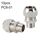 PC8-01 Connettore a raccordo rapido pneumatico dritto con riduttore in rame nichelato LAIZE