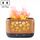 Umidificatore per macchina affumicato con incenso a fiamma di simulazione 3D desktop, Colore: Grana del legno chiaro (spina americana) Umidificatore per macchina affumicato con incenso a fiamma di simulazione 3D desktop, Colore: Grana del legno chiaro (spina americana)