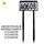 Luce solare per porta con controllo della luce a LED impermeabile, stile: 26 lettere + 3 set di numeri