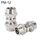 Connettore rapido pneumatico dritto PM-12 LAIZE in rame nichelato