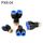 PX8-04 LAIZE Connettore rapido pneumatico a T in plastica tipo Y con filettatura maschio PX8-04 LAIZE Connettore rapido pneumatico a T in plastica tipo Y con filettatura maschio