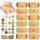 2 set 24 pezzi / set scatole di caramelle natalizie (corda di canapa)