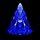 6 PZ Albero Di Natale Iceberg Diamante Luci Di Cristallo Ornamenti Decorativi Acrilici A Luce Ambientale, Colore: Blu Chiaro