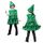 Abito natalizio per ragazze Abiti da ballo per esibizioni sull'albero di Natale, dimensioni: 130 cm (verde)