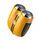Rasoio elettrico impermeabile IPX7 a doppia rasatura portatile Wet and Dry (giallo)