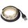 USB 2835 SMD LED luce calda impermeabile corda epossidica luce, DC 5V, lunghezza: 50 cm