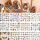 5pcs adesivi per nail art piccoli adesivi acchiappasogni freschi (BN2041-2052)