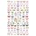 10pcs 3D Adesivo Farfalla Retro Colore Rosa Nail Art Sticker (F-626)