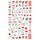 10pcs 3D Adesivo Farfalla Retro Colore Rosa Nail Art Sticker (F-627)