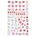 10pcs 3D Adesivo Farfalla Retro Colore Rosa Nail Art Sticker (F-628)