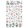10pcs 3D Adesivo Farfalla Retro Colore Rosa Nail Art Sticker (F-667)
