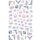 10pcs 3D Adesivo Farfalla Retro Colore Rosa Nail Art Sticker (F-673)