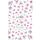 10pcs 3D Adesivo Farfalla Retro Colore Rosa Nail Art Sticker (F-676)