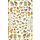 10pcs 3D Adesivo Farfalla Retro Colore Rosa Nail Art Sticker (F-681)
