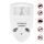 LI-3110 Repellente per topi elettronico ad ultrasuoni Repellente per insetti intelligente per uso domestico, stile: spina americana (bianco)