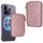 HS-005 MagSafe Magnetic Zipper Card Bag Adesivo posteriore per telefono cellulare (oro rosa)