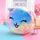 Mini borsa portatile colorata rotonda in peluche portamonete con rossetto e cavo dati, stile: coniglio