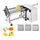 Tagliapatate elettrico per patate fritte commerciale da 60 W con spina americana a 3 lame Tagliapatate elettrico per patate fritte commerciale da 60 W con spina americana a 3 lame