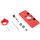 Fonson 35MM Localizzatore di cerniere per porte in legno per apertura di fori per cerniere per la lavorazione del legno (rosso) Fonson 35MM Localizzatore di cerniere per porte in legno per apertura di fori per cerniere per la lavorazione del legno (rosso)
