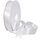 Nastro in poliestere da 2,5 cm x 91 m, per confezioni regalo, decorazioni per torte e matrimoni, colore: bianco 029