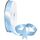 Nastro in poliestere da 2,5 cm x 91 m, confezione regalo, decorazione per torta, matrimonio, colore: blu argento 311 Nastro in poliestere da 2,5 cm x 91 m, confezione regalo, decorazione per torta, matrimonio, colore: blu argento 311