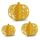 3 pezzi/set decorazione da tavolo per feste di Halloween con zucca (oro)