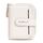 Portafoglio corto da donna con cerniera multi-slot per carte modello Lychee N1915 Baellerry (albicocca latte)