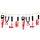8 pezzi Halloween imitazione coltello di sangue ciondolo bandiera decorativa tenda porta casa stregata 8 pezzi Halloween imitazione coltello di sangue ciondolo bandiera decorativa tenda porta casa stregata