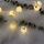Luci a corda fantasma in tessuto di Halloween a LED, spaventose, per festival di fantasmi, decorazione per interni, lampada ambientale, colore: 3 m, 20 luci, bianco caldo