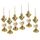 6 pezzi/scatola di caramelle albero di Natale fai da te ornamenti capodanno regali di Natale decorazione palla di Natale (oro)