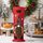 Sacchetto regalo per decorazione festa di Natale con coperchio per bottiglia di vino a forma di cartone animato (nero)