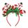 Vestito per festa di Natale Copricapo per Capodanno Decorazione natalizia Fascia per capelli a strisce colorate, Stile: HO Pupazzo di neve