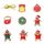 8 pezzi/set decorazioni natalizie colorate a forma di omino di pan di zenzero, pendenti in PVC, ornamenti per l'albero di Natale, scenografie 8 pezzi/set decorazioni natalizie colorate a forma di omino di pan di zenzero, pendenti in PVC, ornamenti per l'albero di Natale, scenografie