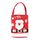 Borsa regalo con decorazioni natalizie di grande capacità e graziosa, borsa per caramelle per bambini (Babbo Natale)