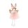 Ciondolo albero di Natale con perline, sari, angelo, ragazza, decorazione appesa, regalo per bambini, bambola carina (rosa)