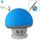 Altoparlante Bluetooth a forma di funghi con porta di aspirazione (blu)