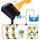 Dispositivo di irrigazione automatico intelligente a energia solare e temporizzato, controllato senza fili (set SW15) Dispositivo di irrigazione automatico intelligente a energia solare e temporizzato, controllato senza fili (set SW15)