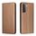 Per Samsung Galaxy S22 5G Cassa del telefono flip in fibra di carbonio in fibra di carbonio (marrone) Per Samsung Galaxy S22 5G Cassa del telefono flip in fibra di carbonio in fibra di carbonio (marrone)