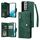 Per Samsung Galaxy S22 Fibbia Fibbia 9 carte Tre Pieghe Custodia in pelle (verde) Per Samsung Galaxy S22 Fibbia Fibbia 9 carte Tre Pieghe Custodia in pelle (verde)