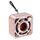 DW12 Mini altoparlante Bluetooth wireless portatile Subwoofer trasparente con supporto TF Card (rosa)