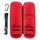 Per JBL Flip 6 Custodia portatile per custodia (nero rosso)