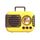 DW09 HD Sound Quality Portable USB Bagaglio Bluetooth Speaker (Giallo)