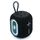 T&G TG664 Altoparlante Bluetooth wireless con subwoofer portatile LED (nero)